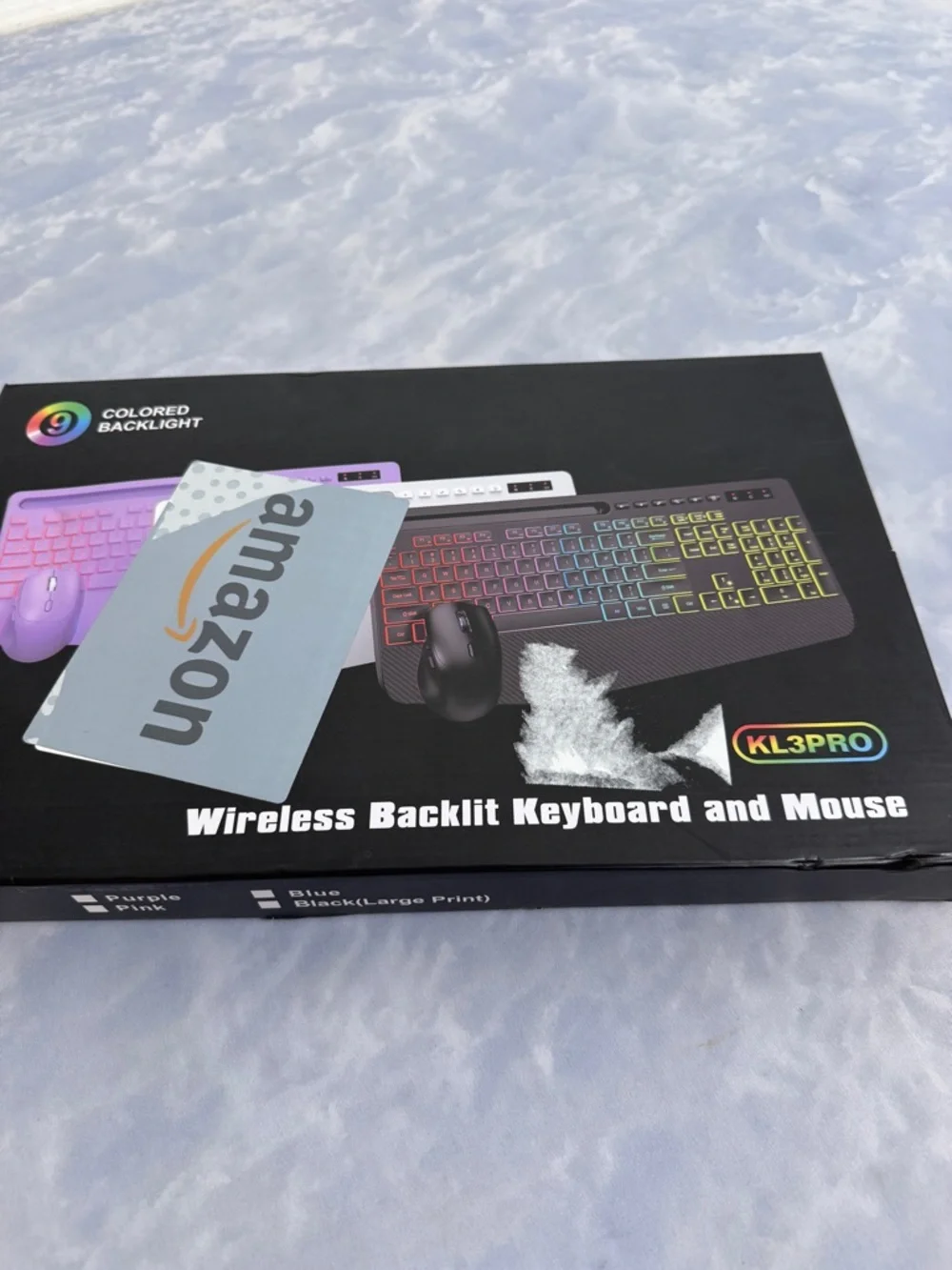 New Wireless Keyboard and Mouse Combo - 9 Backlit Effects, RGB, Phone Holder